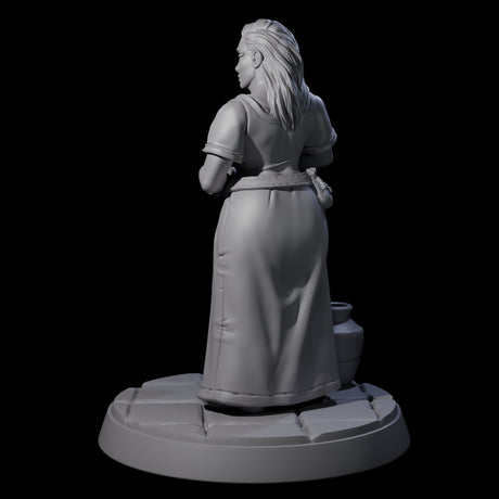 Honest Village Woman C Miniature for Dungeons and Dragons, Pathfinder or other TTRPGs