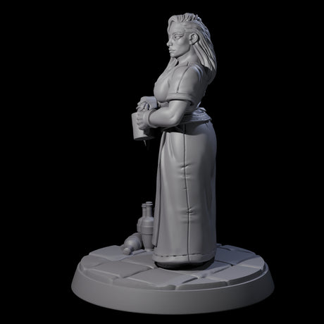 Honest Village Woman C Miniature for Dungeons and Dragons, Pathfinder or other TTRPGs
