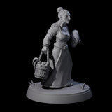 Honest Village Woman D Miniature for Dungeons and Dragons, Pathfinder or other TTRPGs