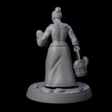 Honest Village Woman D Miniature for Dungeons and Dragons, Pathfinder or other TTRPGs