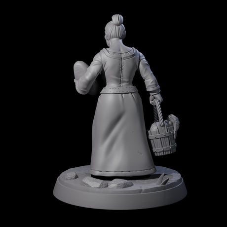 Honest Village Woman D Miniature for Dungeons and Dragons, Pathfinder or other TTRPGs