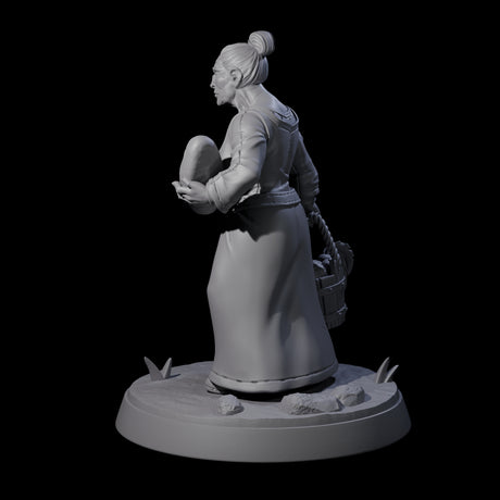 Honest Village Woman D Miniature for Dungeons and Dragons, Pathfinder or other TTRPGs