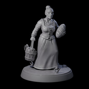 Honest Village Woman D Miniature for Dungeons and Dragons, Pathfinder or other TTRPGs