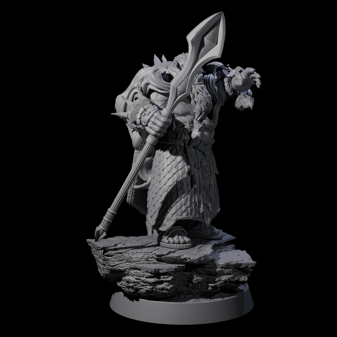 Honorable Orc of the East A Miniature for Dungeons and Dragons, Pathfinder or other TTRPGs