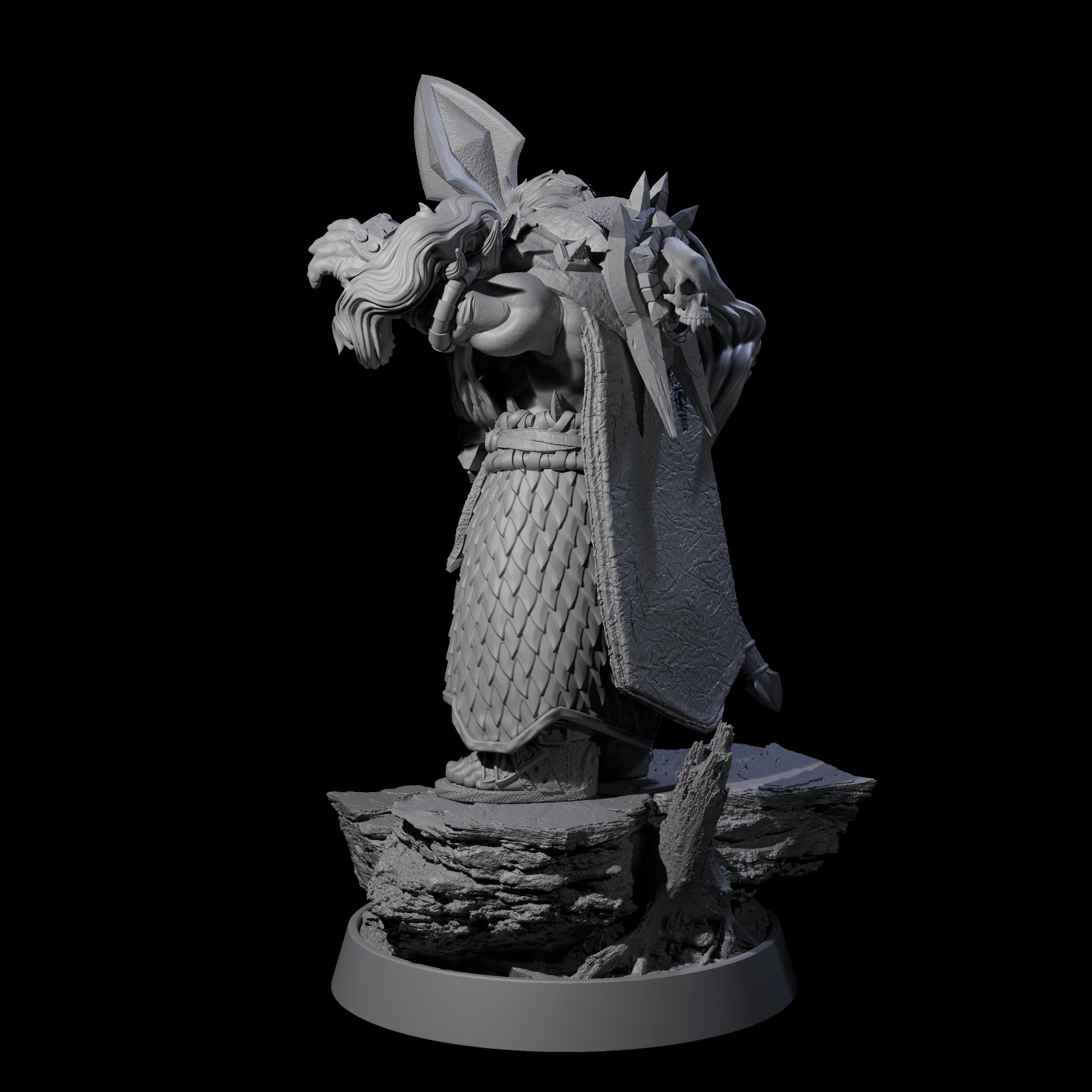 Honorable Orc of the East A Miniature for Dungeons and Dragons, Pathfinder or other TTRPGs