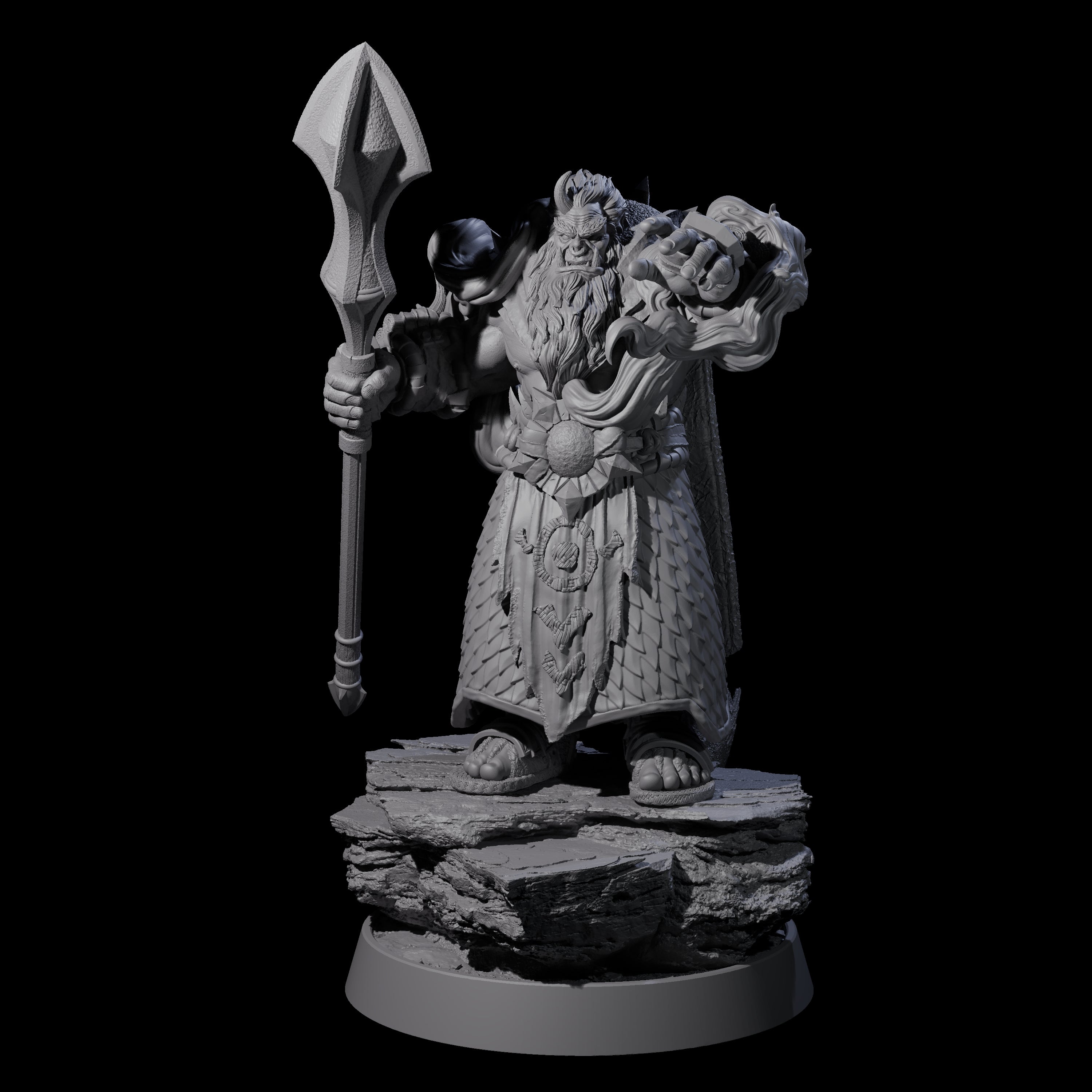 Honorable Orc of the East A Miniature for Dungeons and Dragons, Pathfinder or other TTRPGs