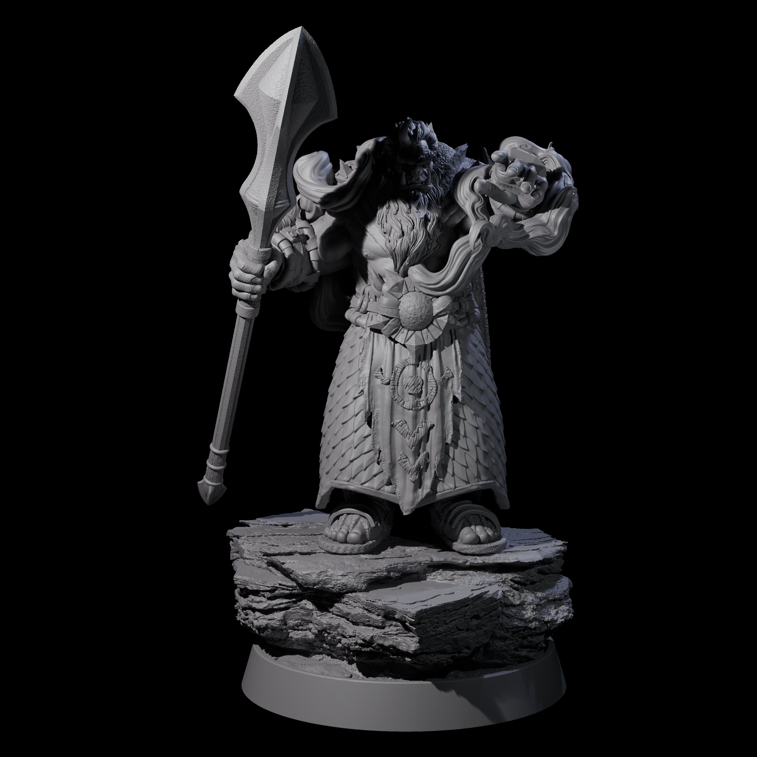 Honorable Orc of the East A Miniature for Dungeons and Dragons, Pathfinder or other TTRPGs