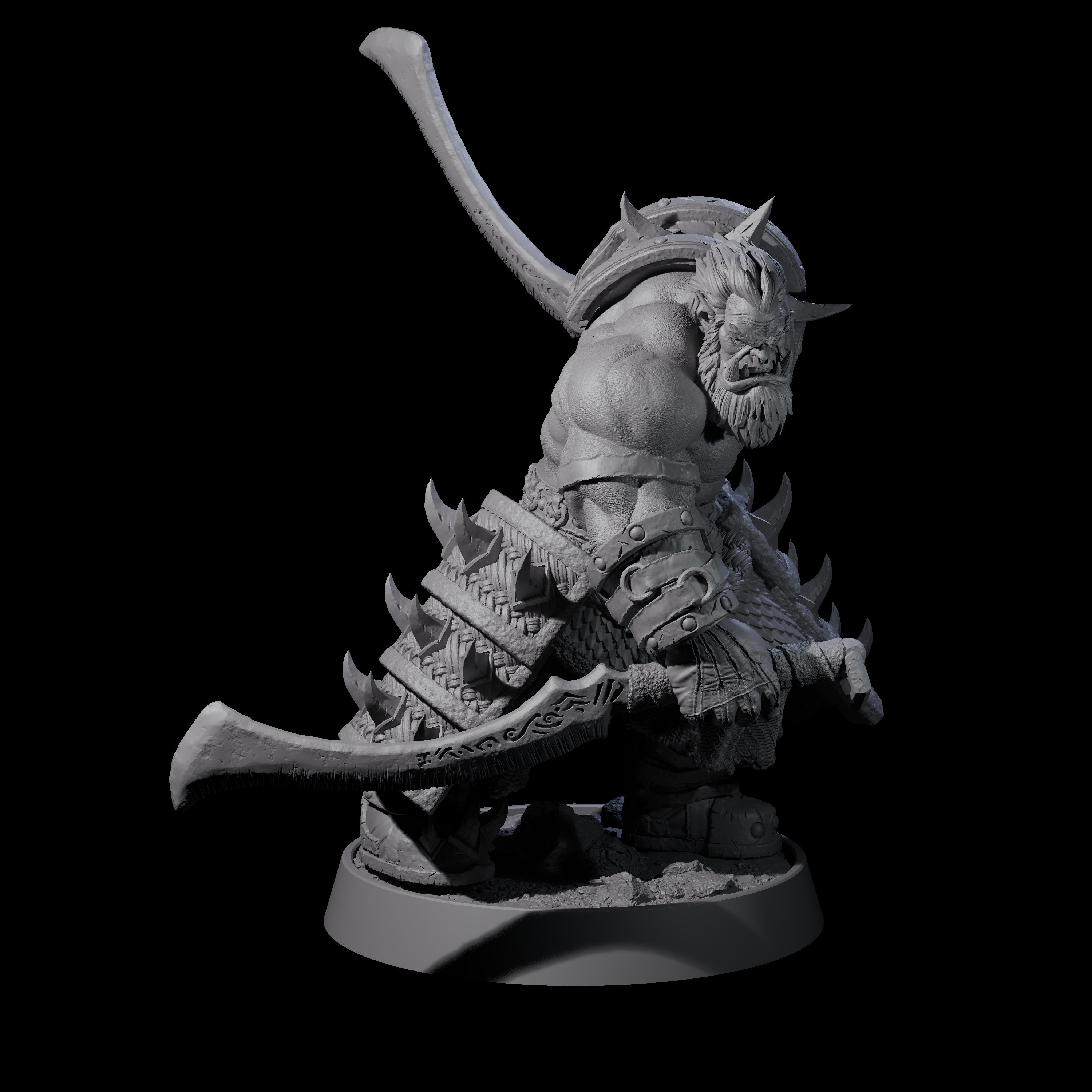 Honorable Orc of the East C Miniature for Dungeons and Dragons, Pathfinder or other TTRPGs
