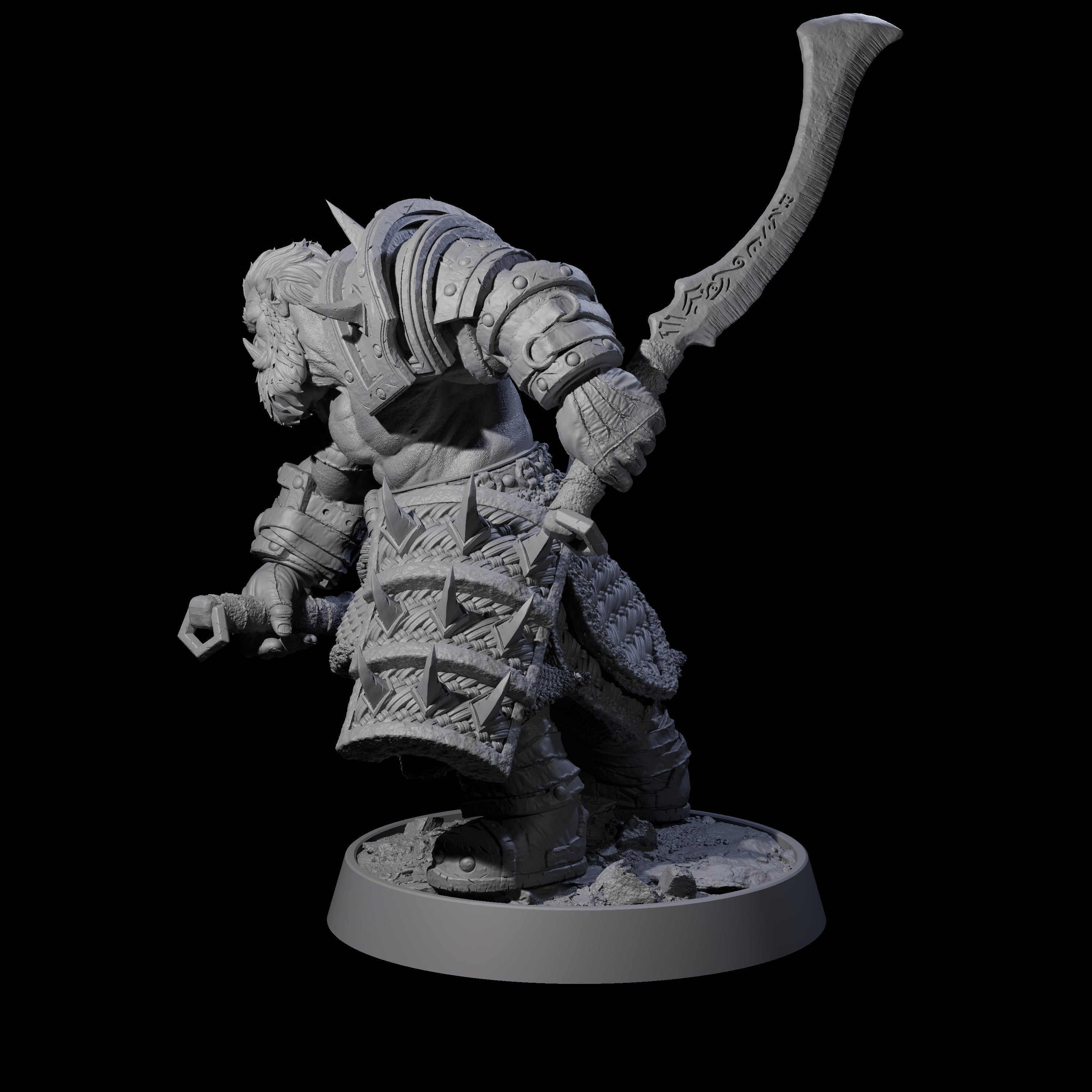 Honorable Orc of the East C Miniature for Dungeons and Dragons, Pathfinder or other TTRPGs