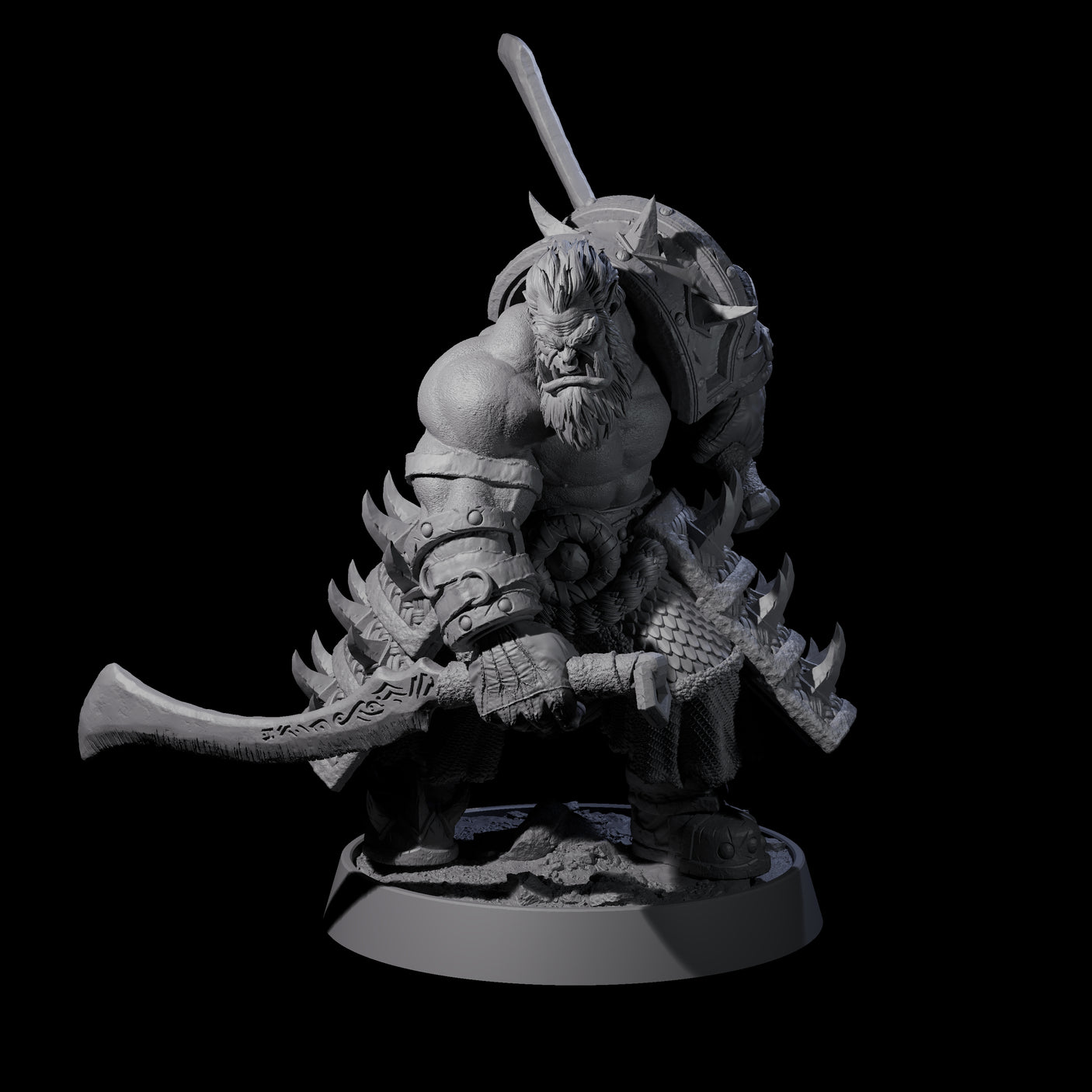 Honorable Orc of the East C Miniature for Dungeons and Dragons, Pathfinder or other TTRPGs