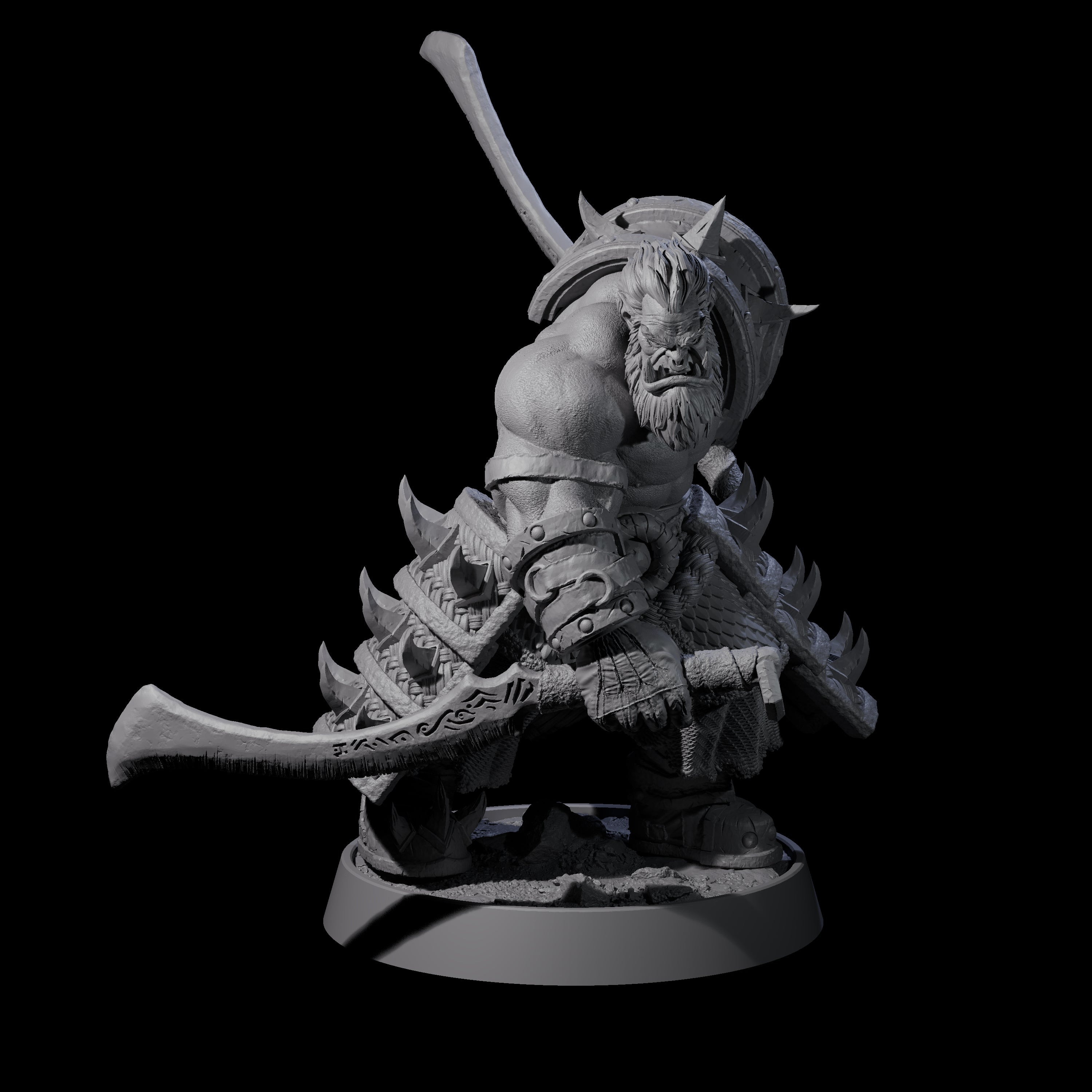 Honorable Orc of the East C Miniature for Dungeons and Dragons, Pathfinder or other TTRPGs
