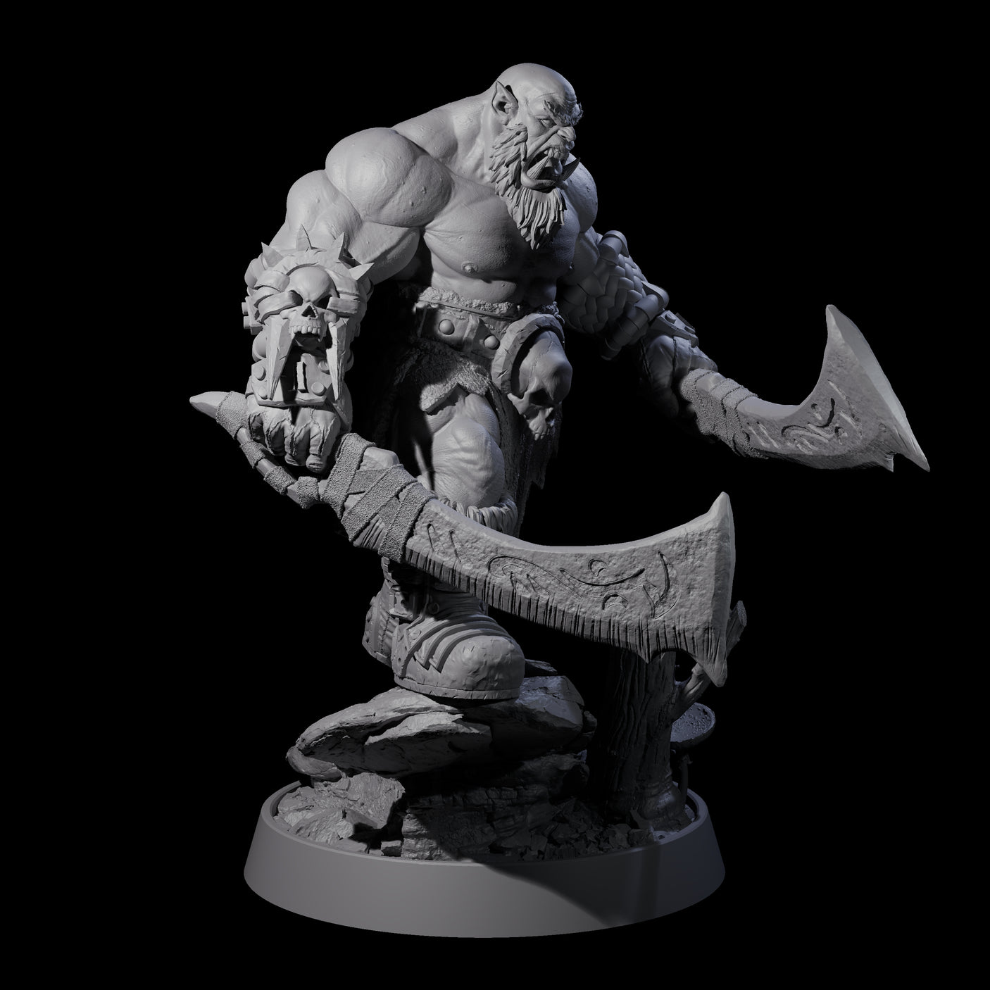 Honorable Orc of the East D Miniature for Dungeons and Dragons, Pathfinder or other TTRPGs