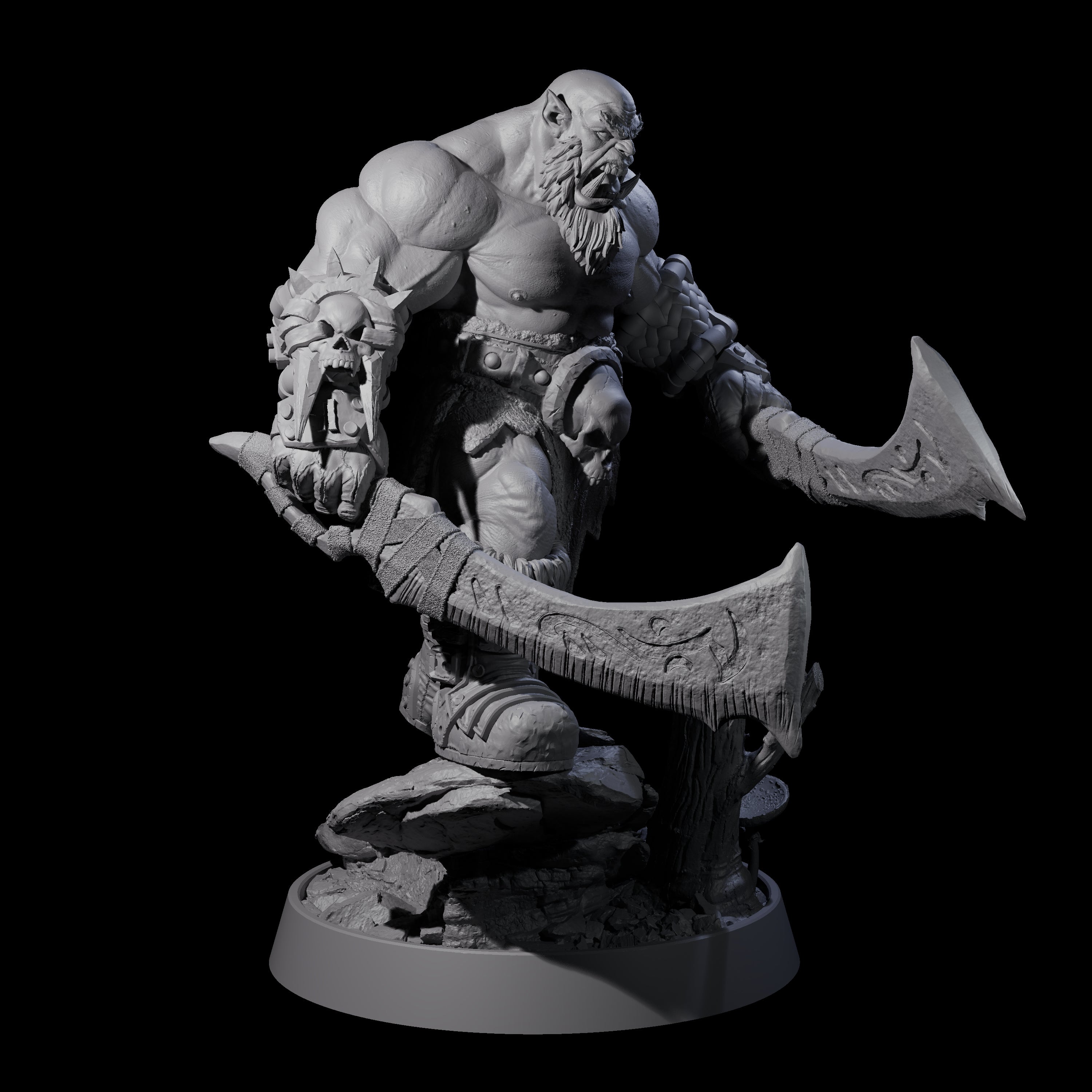 Honorable Orc of the East D Miniature for Dungeons and Dragons, Pathfinder or other TTRPGs