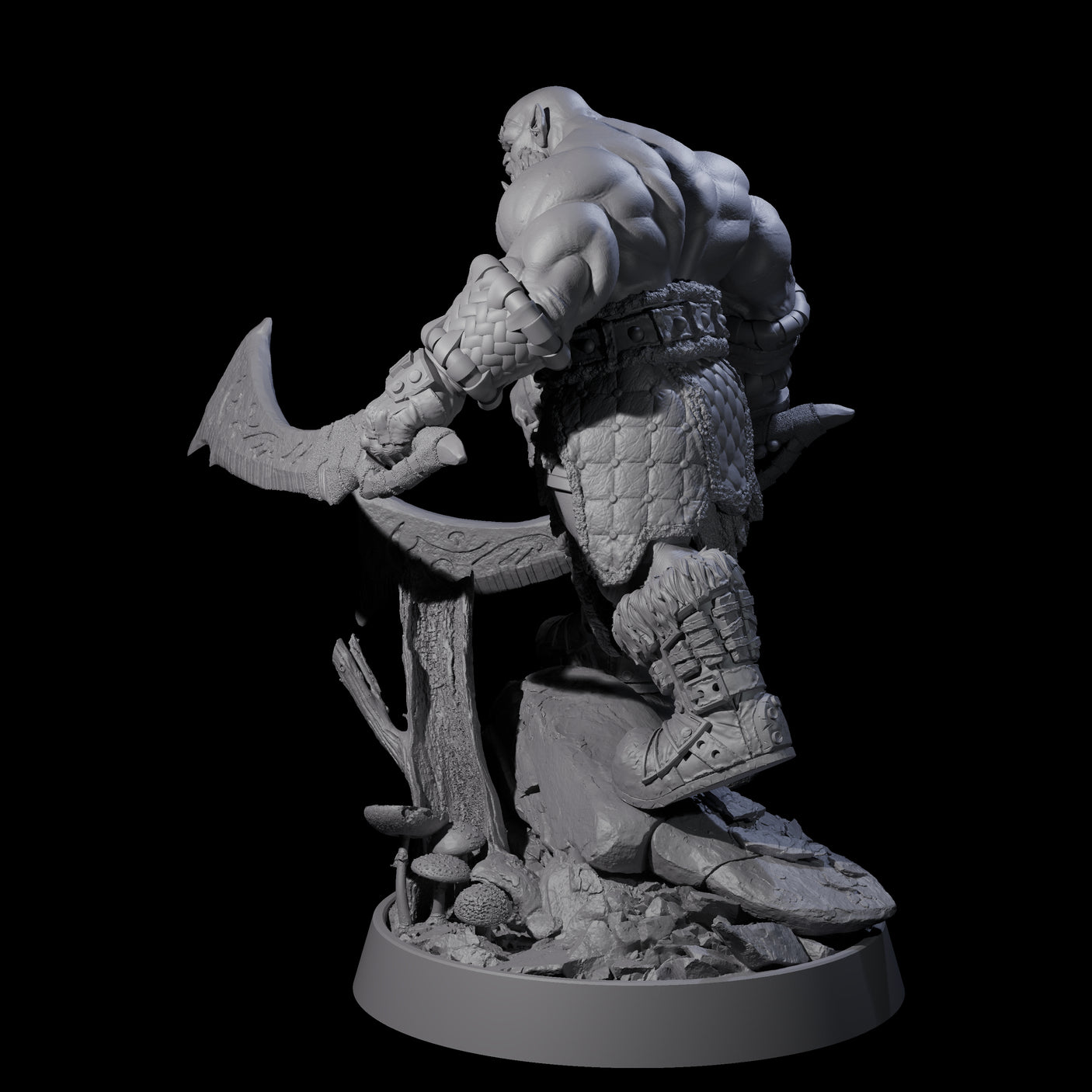 Honorable Orc of the East D Miniature for Dungeons and Dragons, Pathfinder or other TTRPGs