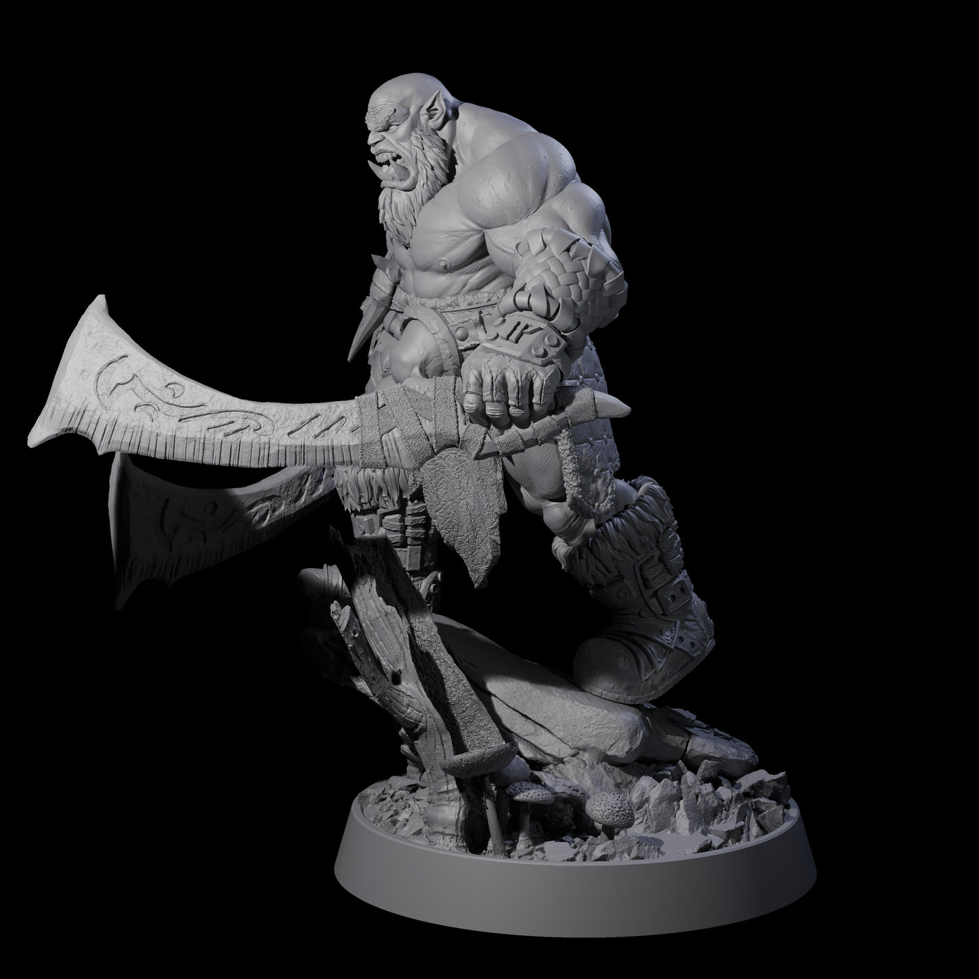 Honorable Orc of the East D Miniature for Dungeons and Dragons, Pathfinder or other TTRPGs