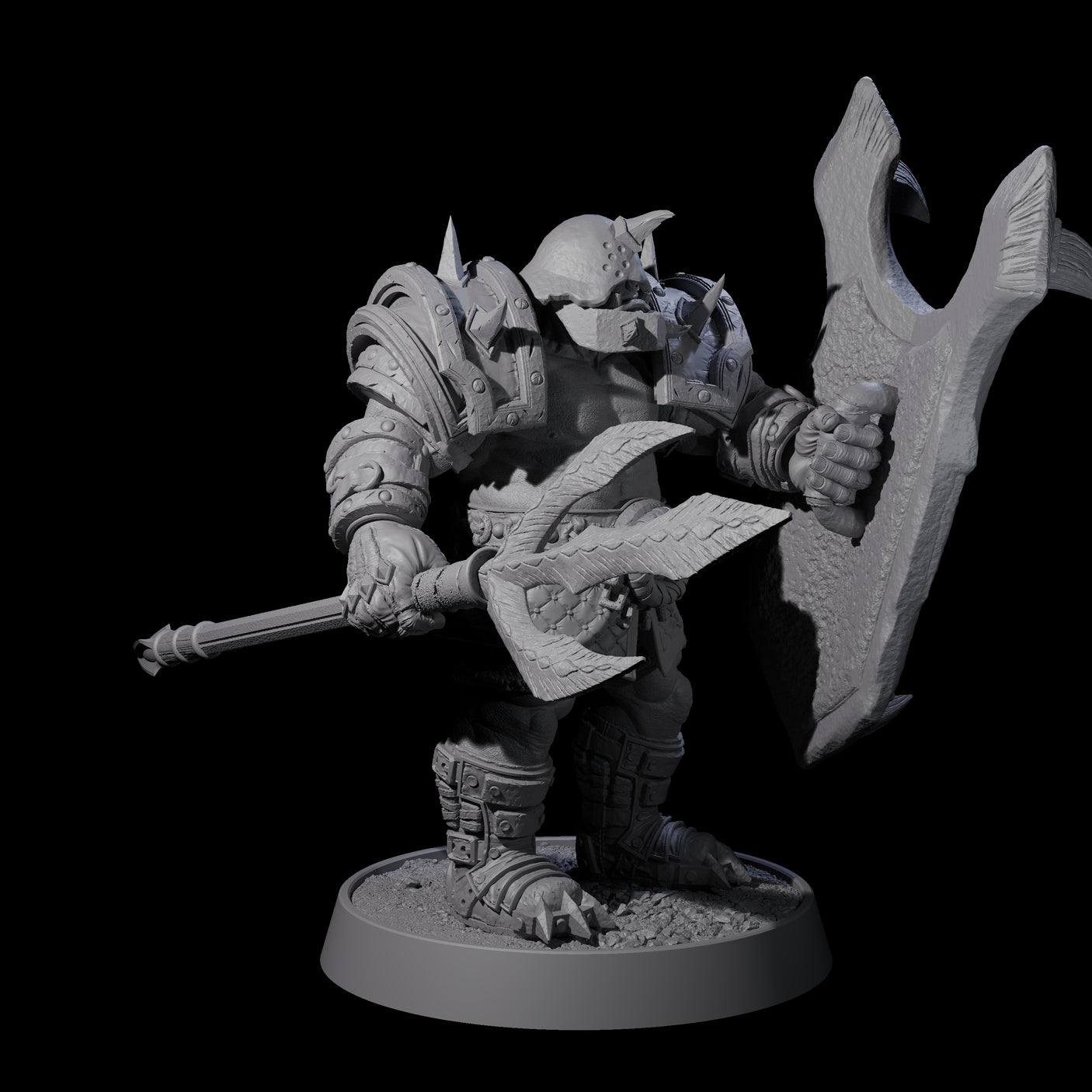 Honorable Orc of the East E Miniature for Dungeons and Dragons, Pathfinder or other TTRPGs