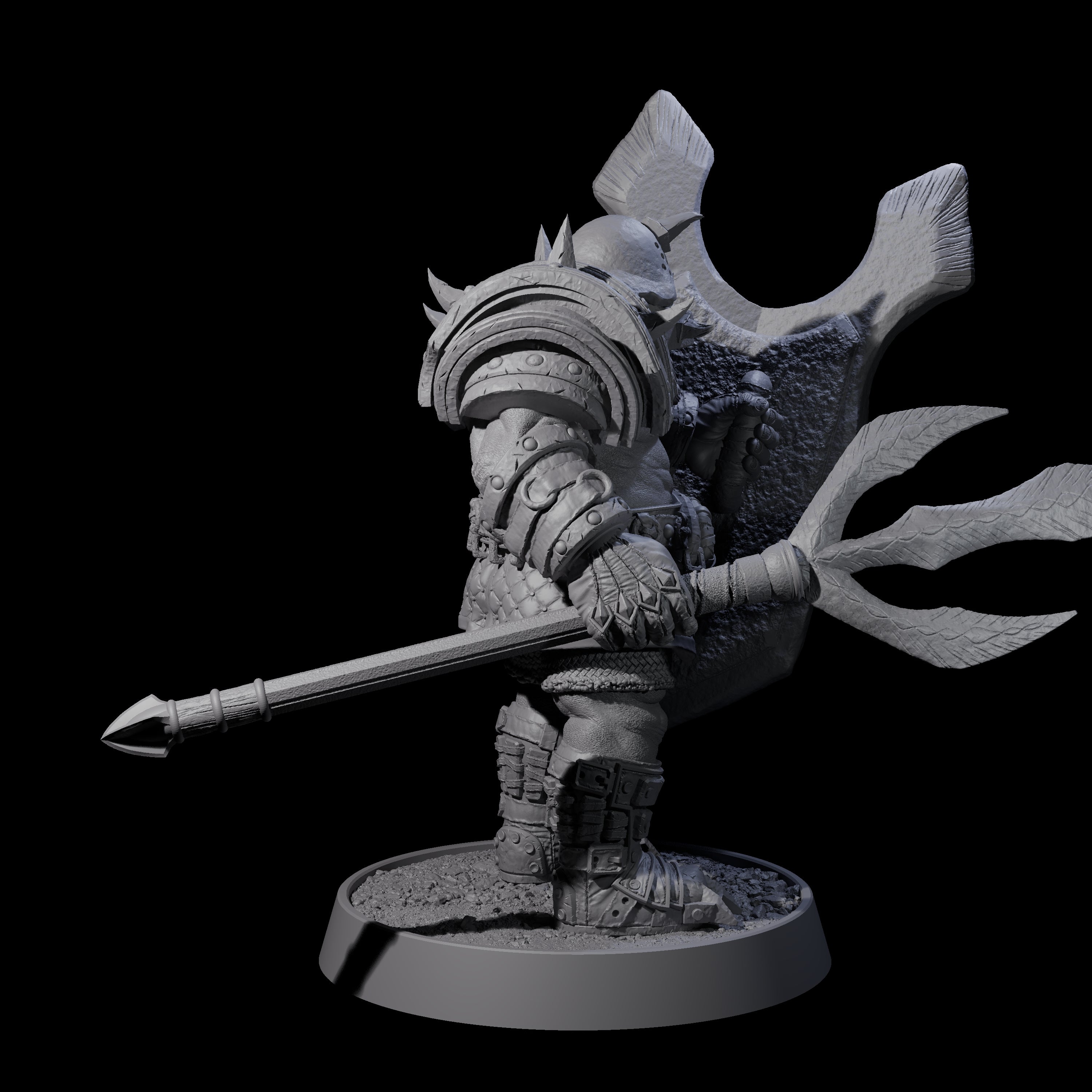 Honorable Orc of the East E Miniature for Dungeons and Dragons, Pathfinder or other TTRPGs
