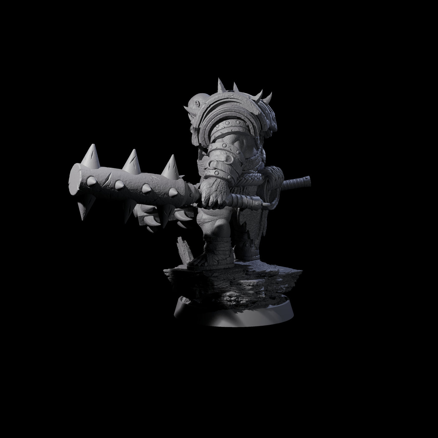 Honorable Orc of the East H Miniature for Dungeons and Dragons, Pathfinder or other TTRPGs