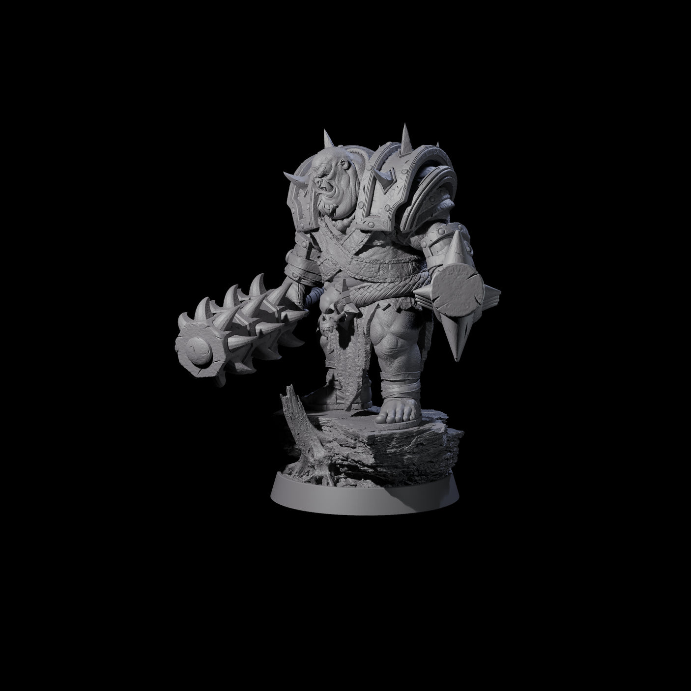 Honorable Orc of the East H Miniature for Dungeons and Dragons, Pathfinder or other TTRPGs