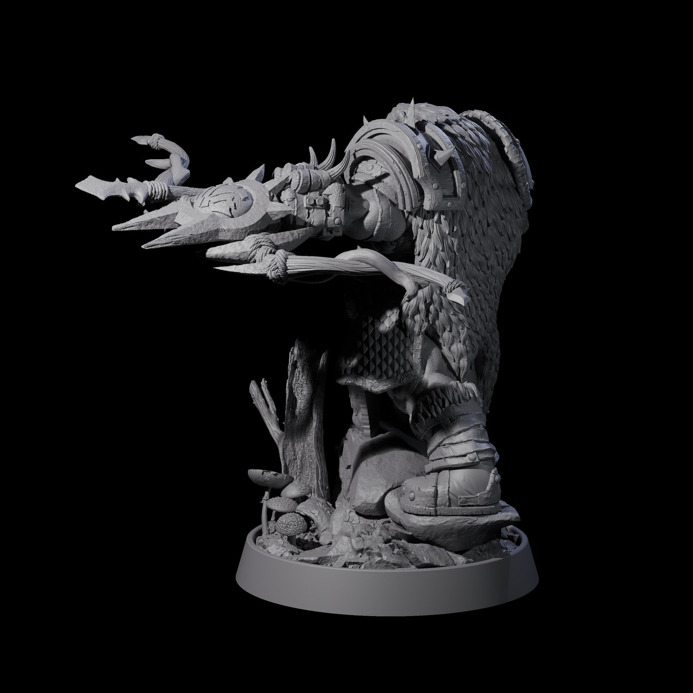Honorable Orc of the East I Miniature for Dungeons and Dragons, Pathfinder or other TTRPGs