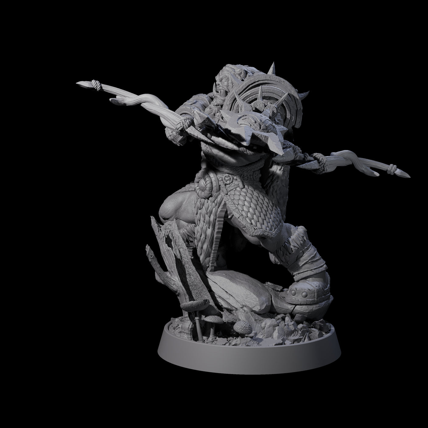 Honorable Orc of the East I Miniature for Dungeons and Dragons, Pathfinder or other TTRPGs