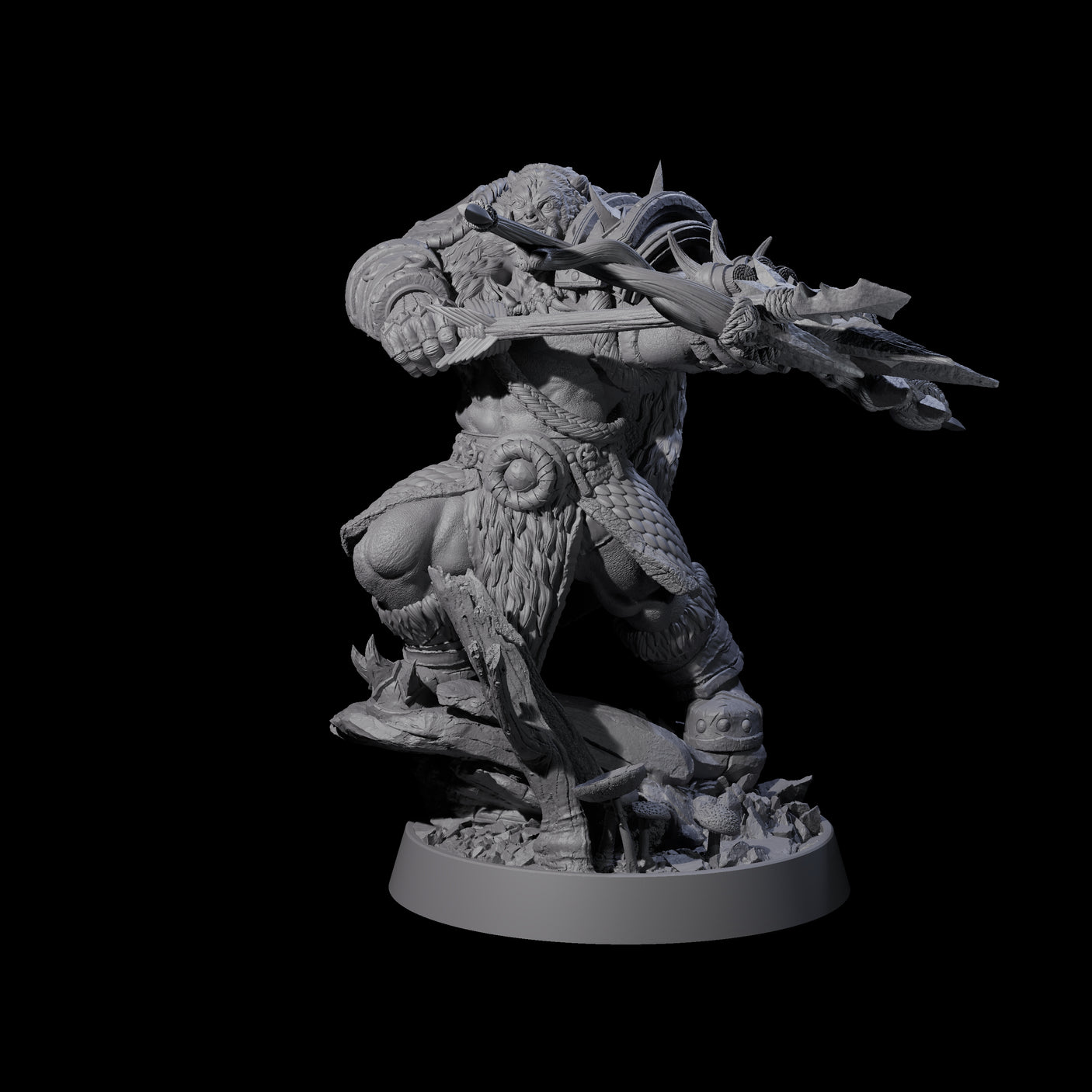 Honorable Orc of the East I Miniature for Dungeons and Dragons, Pathfinder or other TTRPGs