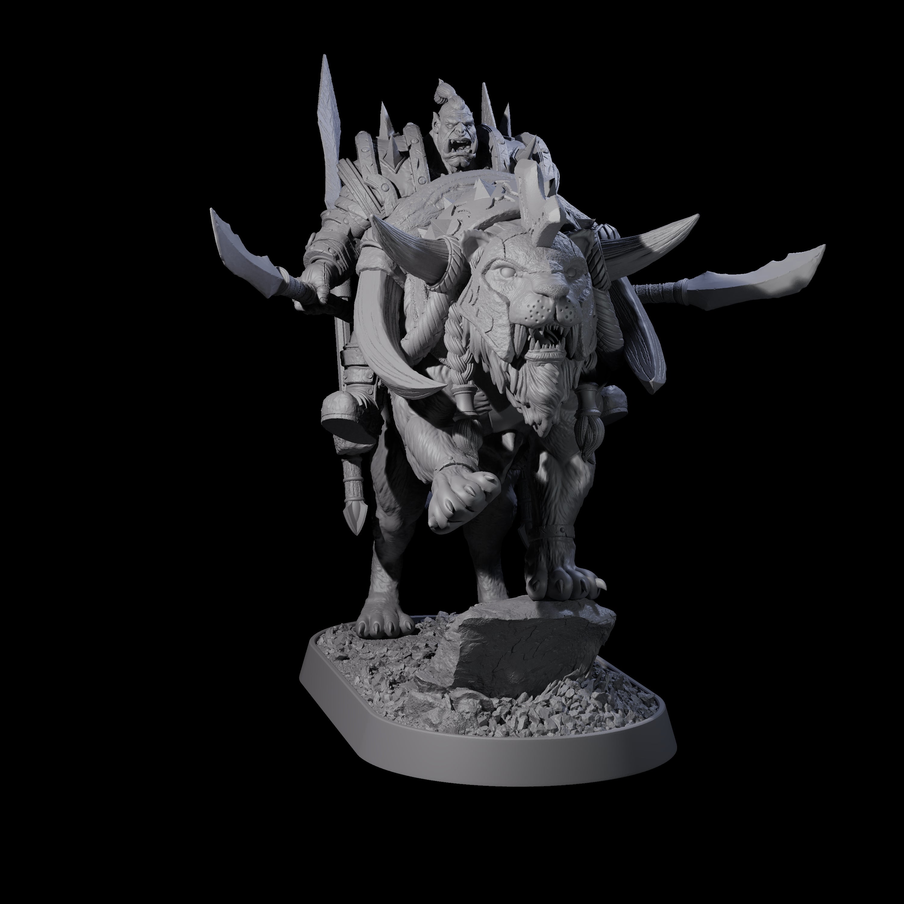 Honorable Orc of the East J Miniature for Dungeons and Dragons, Pathfinder or other TTRPGs