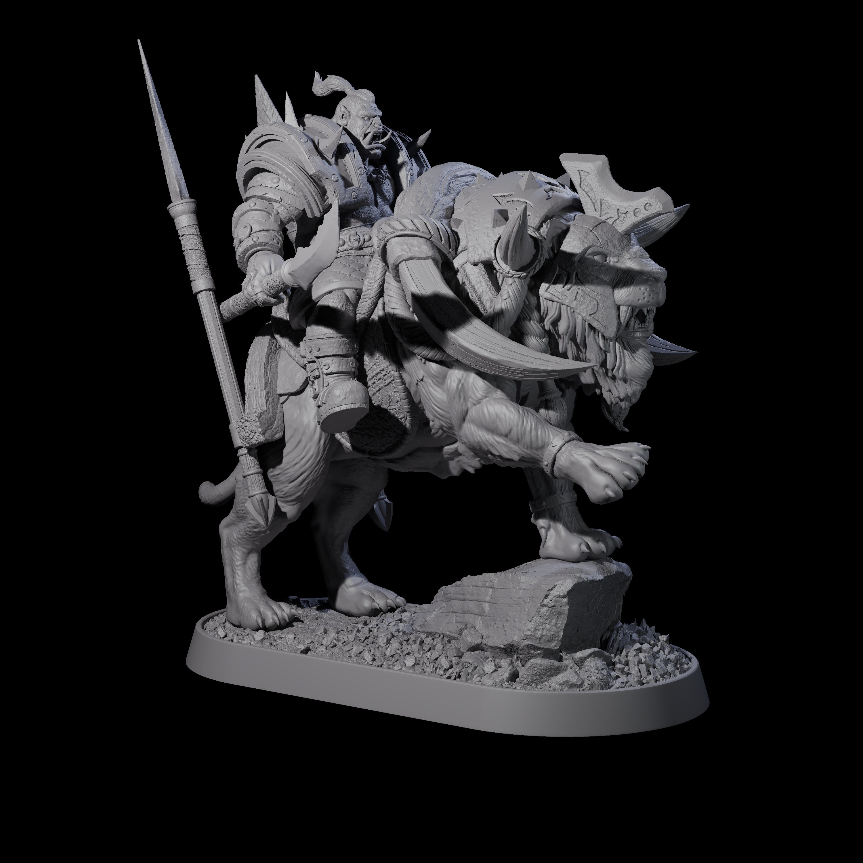 Honorable Orc of the East J Miniature for Dungeons and Dragons, Pathfinder or other TTRPGs