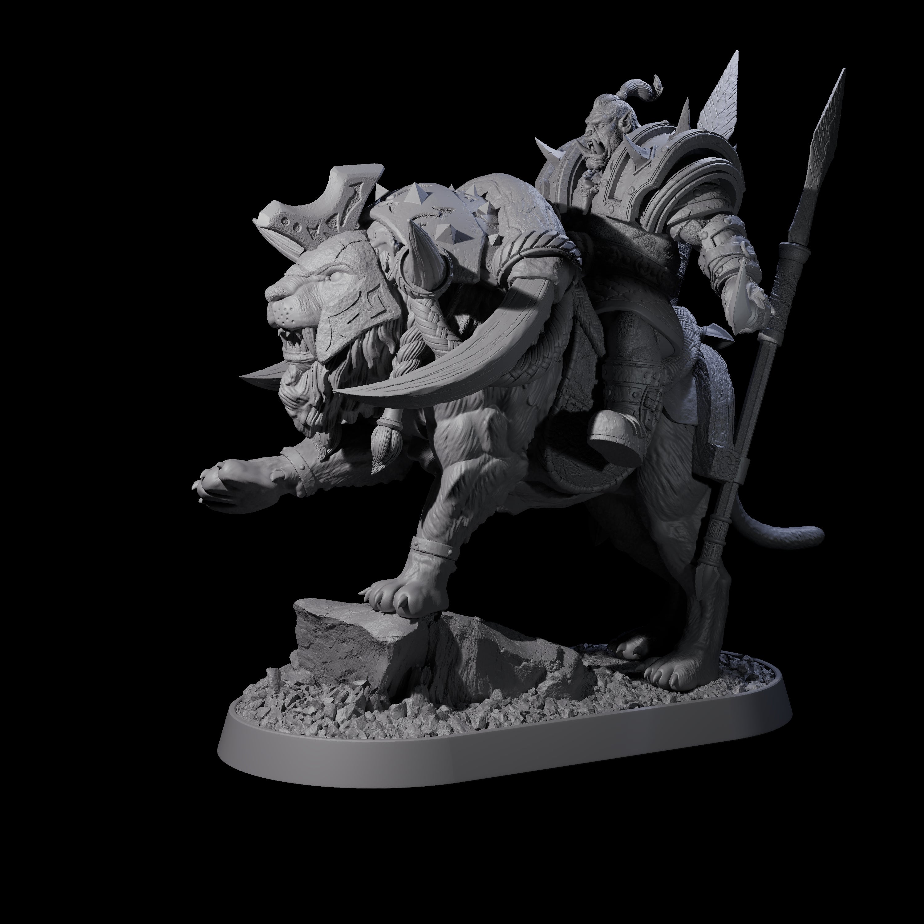 Honorable Orc of the East J Miniature for Dungeons and Dragons, Pathfinder or other TTRPGs