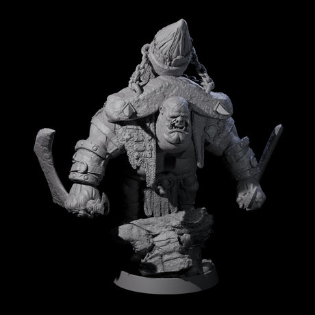 Honorable Orc of the East K Miniature for Dungeons and Dragons, Pathfinder or other TTRPGs
