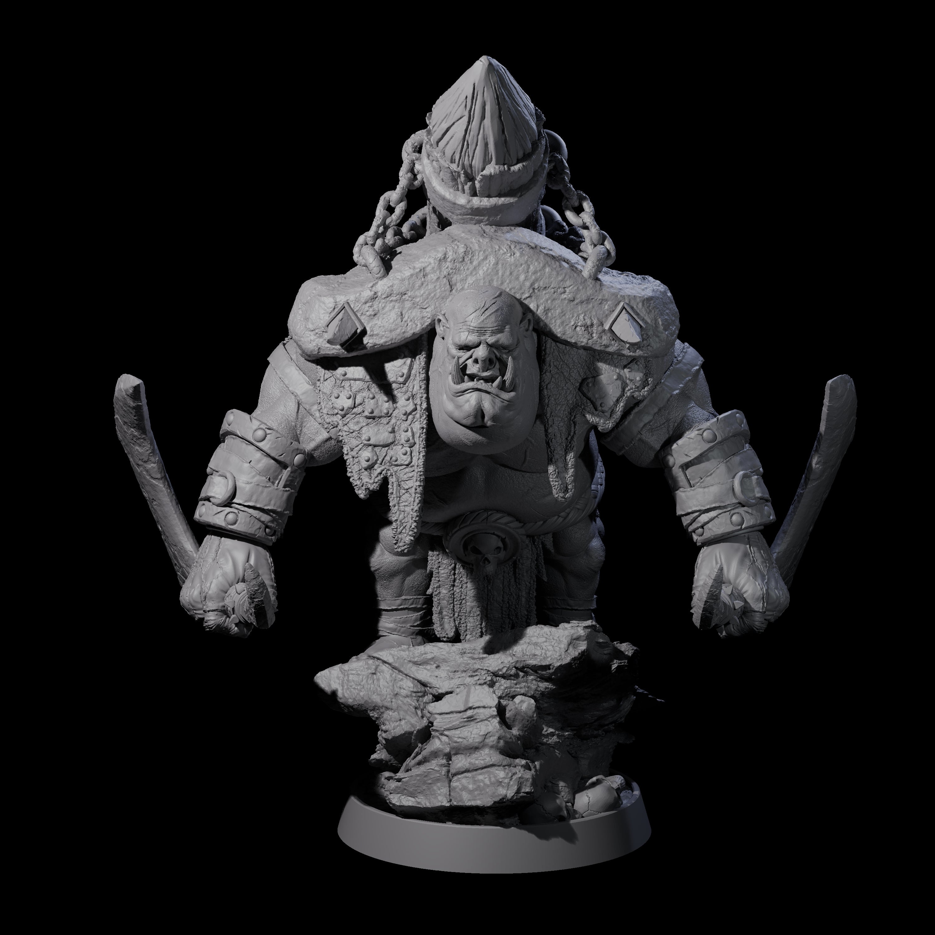 Honorable Orc of the East K Miniature for Dungeons and Dragons, Pathfinder or other TTRPGs