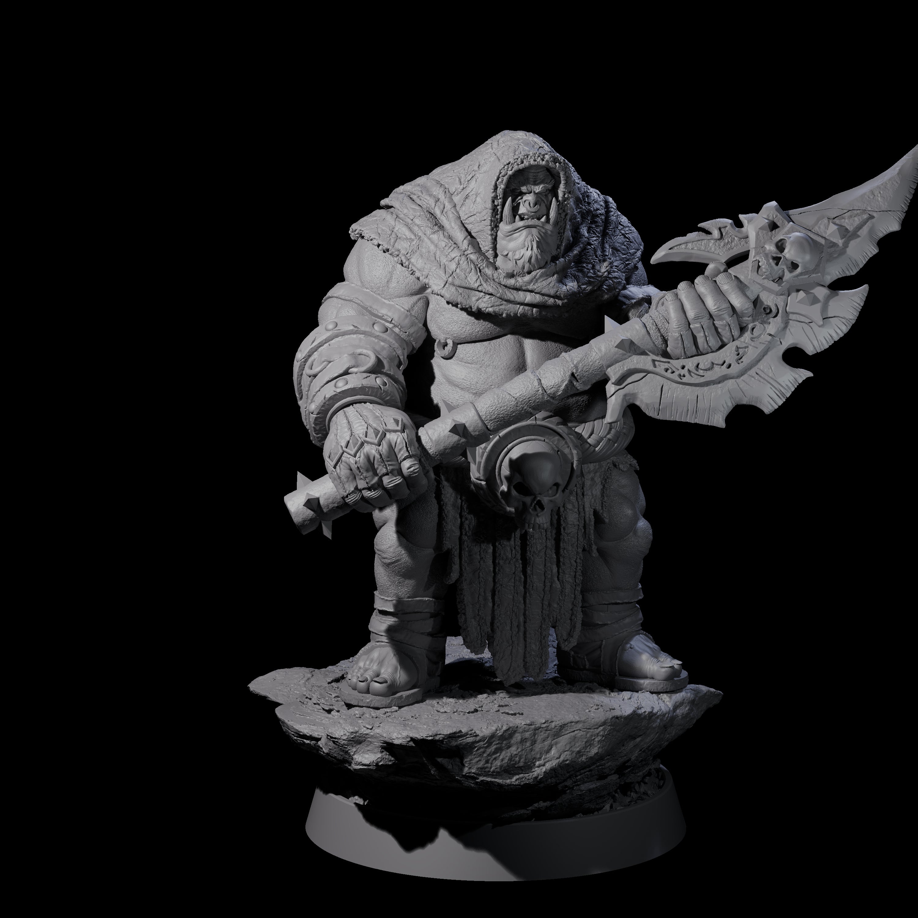 Honorable Orc of the East L Miniature for Dungeons and Dragons, Pathfinder or other TTRPGs