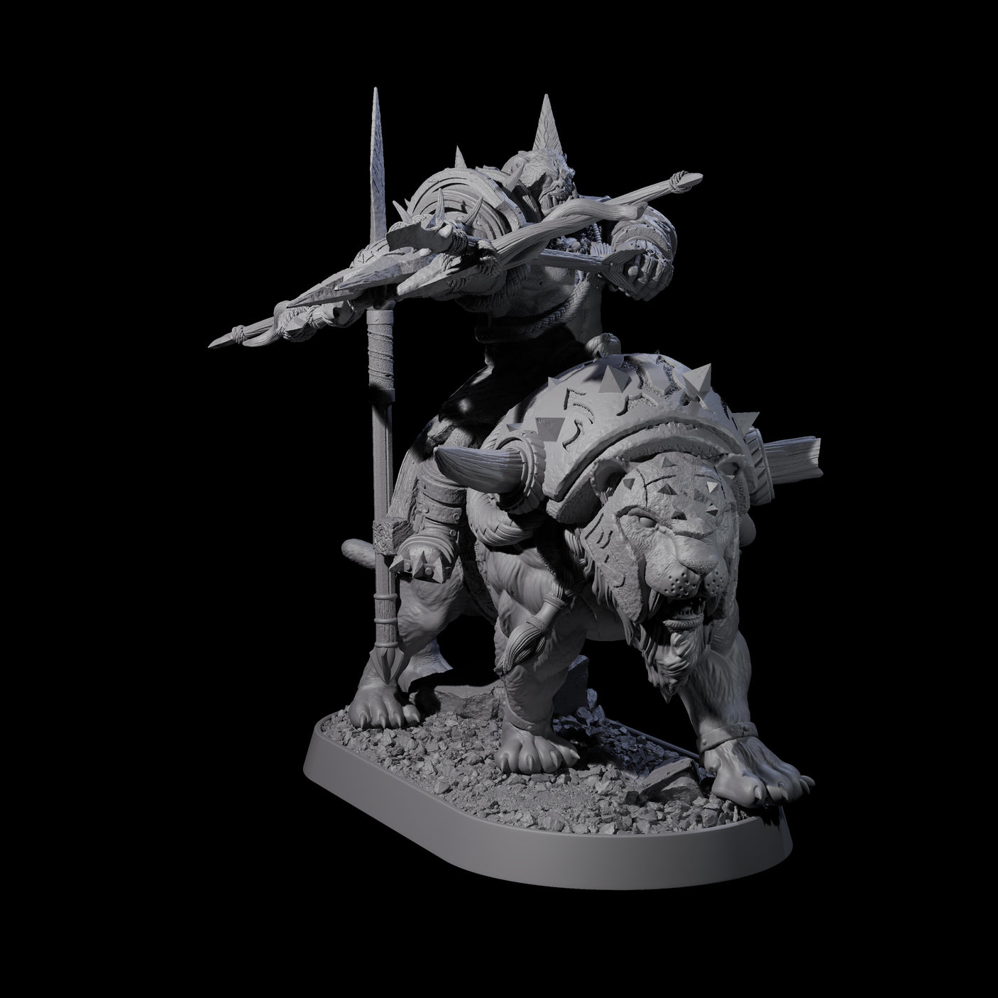 Honorable Orc of the East N Miniature for Dungeons and Dragons, Pathfinder or other TTRPGs