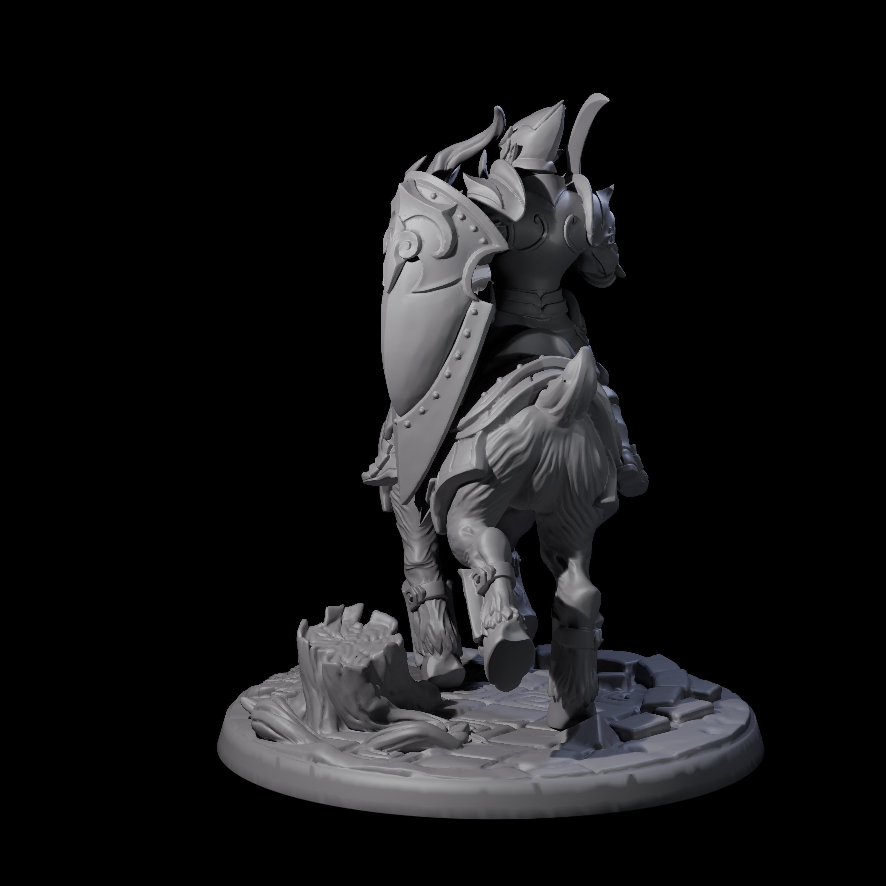 Honourable High Elf Rider on Giant Elk A Miniature for Dungeons and Dragons, Pathfinder or other TTRPGs