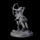 Honourable High Elf Rider on Giant Elk B Miniature for Dungeons and Dragons, Pathfinder or other TTRPGs
