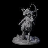 Honourable High Elf Rider on Giant Elk B Miniature for Dungeons and Dragons, Pathfinder or other TTRPGs
