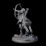 Honourable High Elf Rider on Giant Elk B Miniature for Dungeons and Dragons, Pathfinder or other TTRPGs
