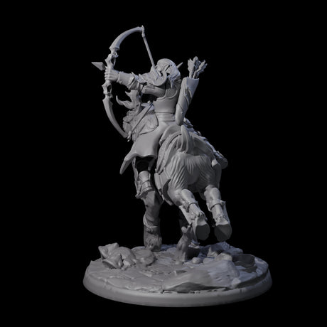 Honourable High Elf Rider on Giant Elk B Miniature for Dungeons and Dragons, Pathfinder or other TTRPGs