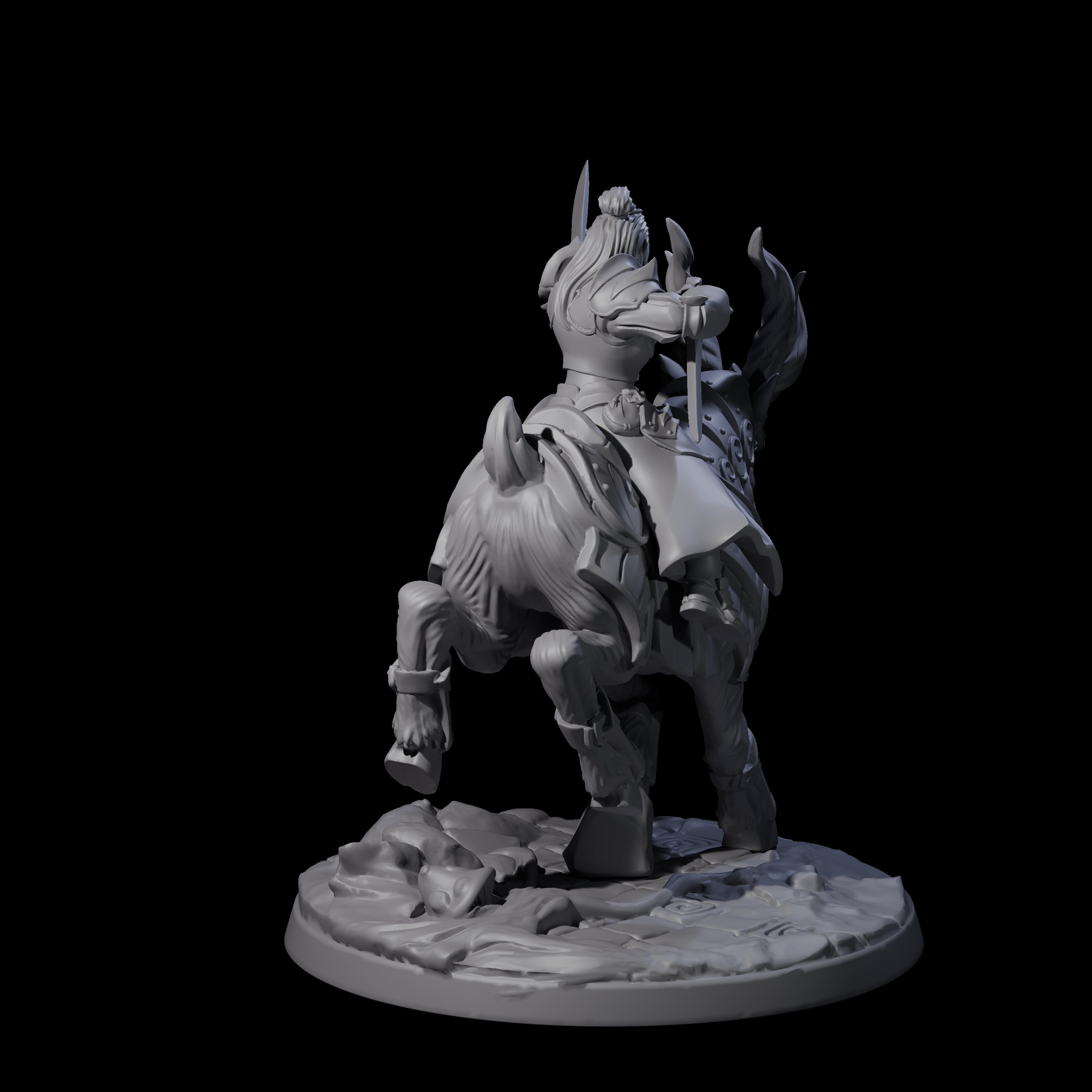 Honourable High Elf Rider on Giant Elk D Miniature for Dungeons and Dragons, Pathfinder or other TTRPGs