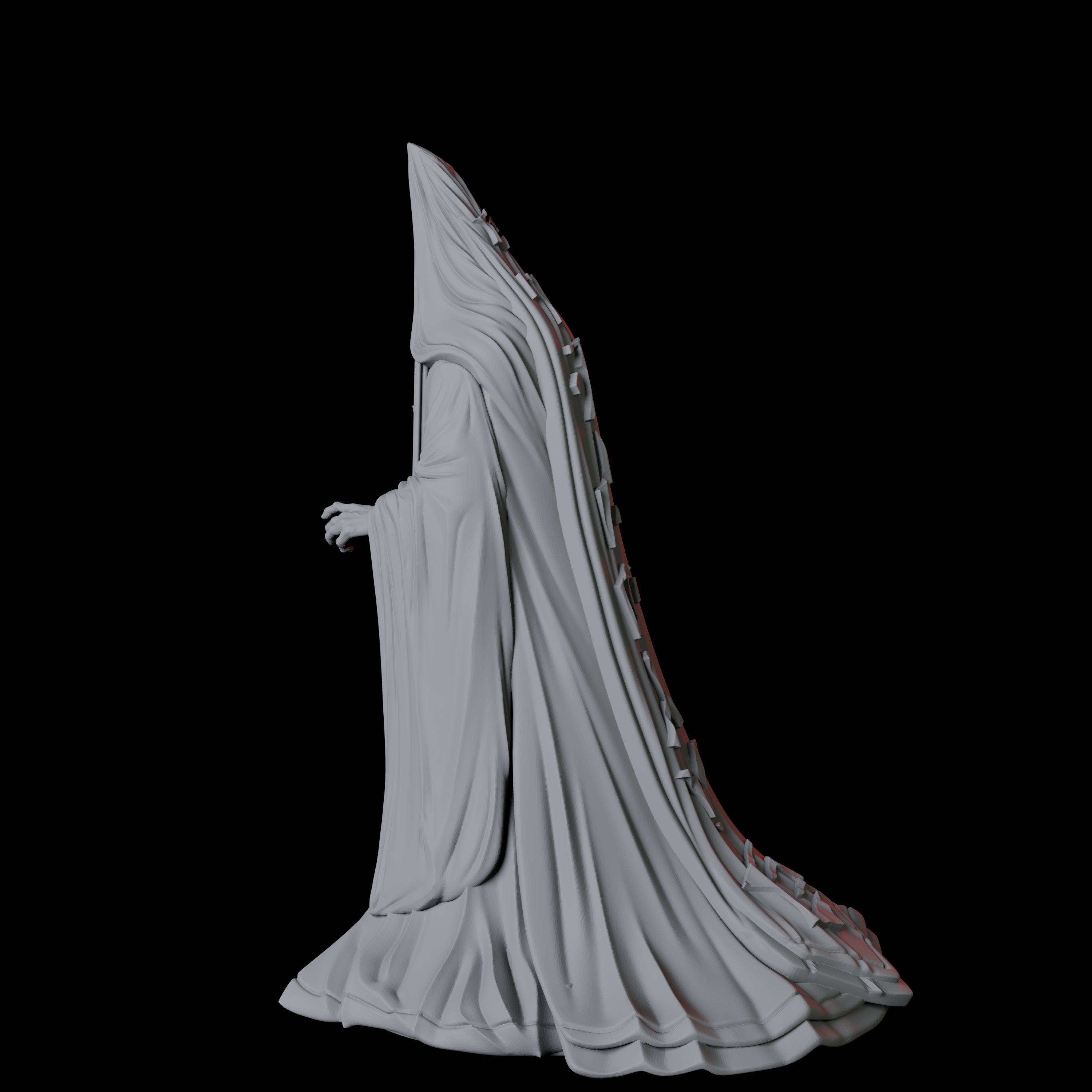 Hooded Cult Leader Miniature for Dungeons and Dragons, Pathfinder or other TTRPGs