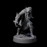 Hooded Orc Rogue Miniature for Dungeons and Dragons, Pathfinder or other TTRPGs
