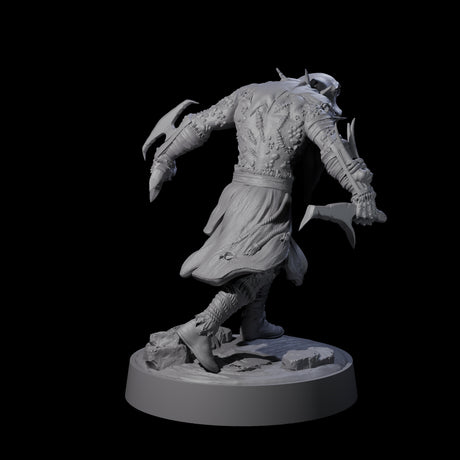 Hooded Orc Rogue Miniature for Dungeons and Dragons, Pathfinder or other TTRPGs