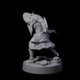 Hooded Orc Rogue Miniature for Dungeons and Dragons, Pathfinder or other TTRPGs