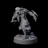 Hooded Orc Rogue Miniature for Dungeons and Dragons, Pathfinder or other TTRPGs