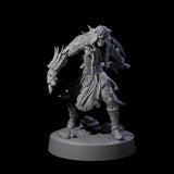 Hooded Orc Rogue Miniature for Dungeons and Dragons, Pathfinder or other TTRPGs