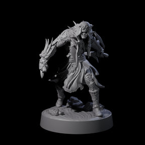 Hooded Orc Rogue Miniature for Dungeons and Dragons, Pathfinder or other TTRPGs