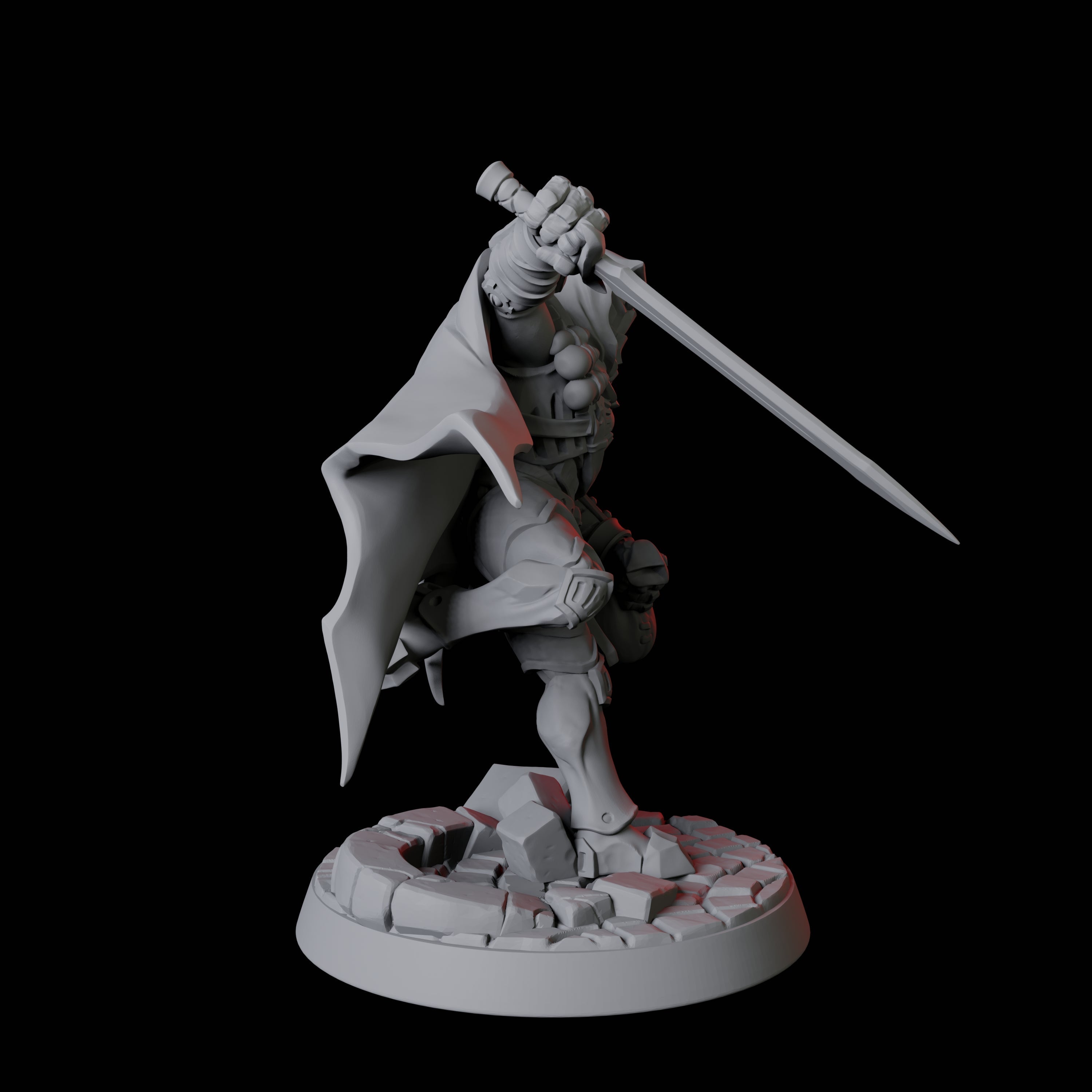 Hooded Warforged Rogue Miniature for Dungeons and Dragons, Pathfinder or other TTRPGs