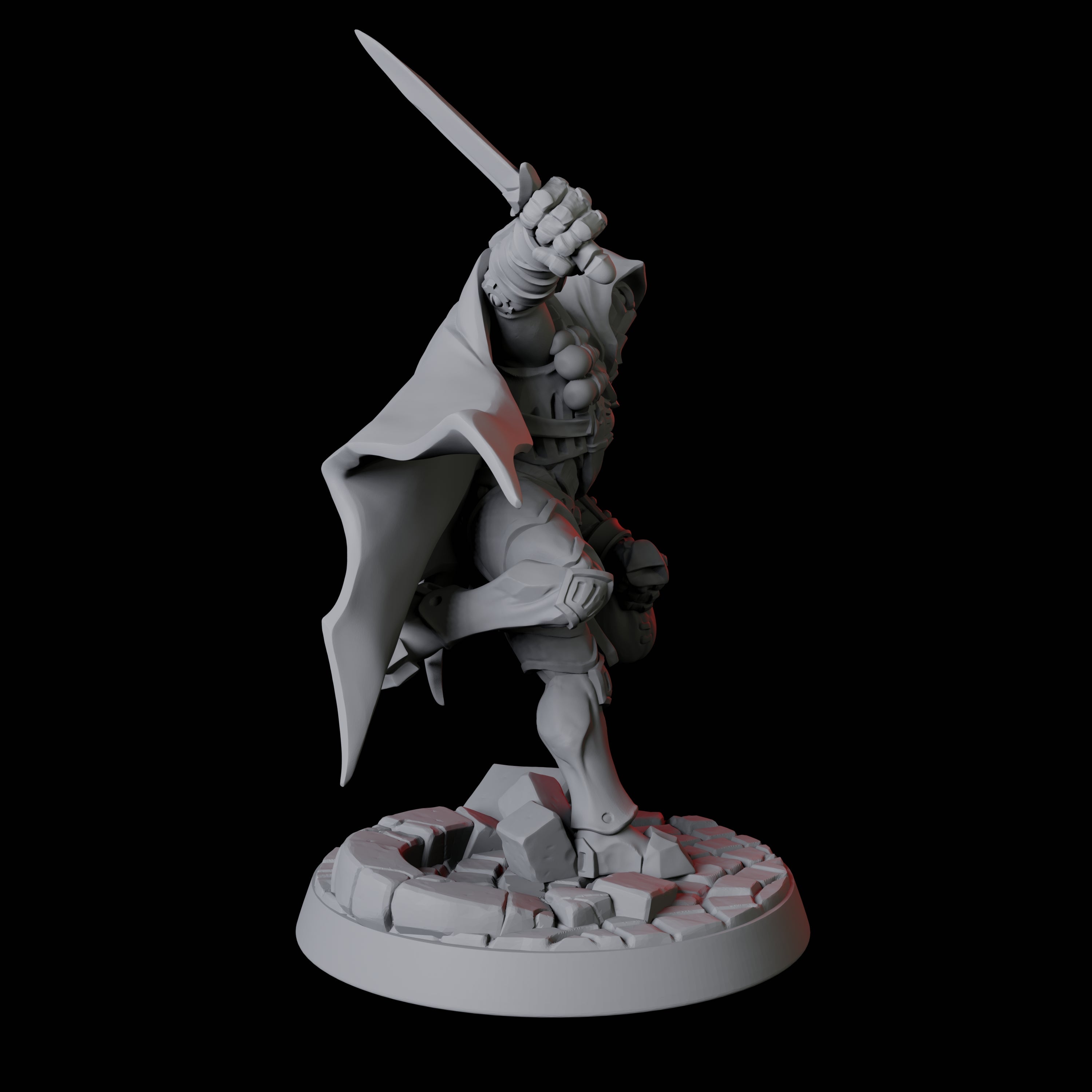 Hooded Warforged Rogue Miniature for Dungeons and Dragons, Pathfinder or other TTRPGs