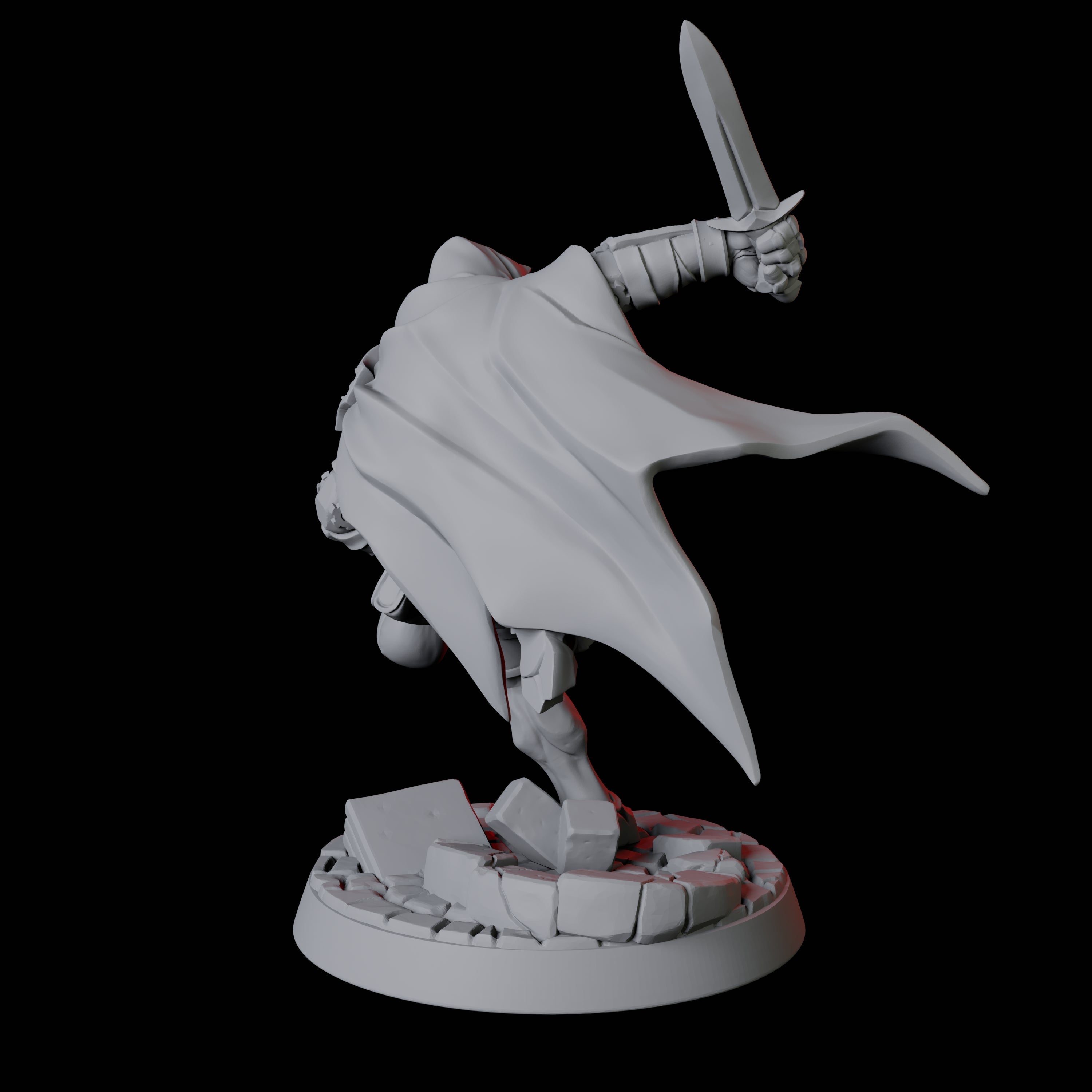 Hooded Warforged Rogue Miniature for Dungeons and Dragons, Pathfinder or other TTRPGs