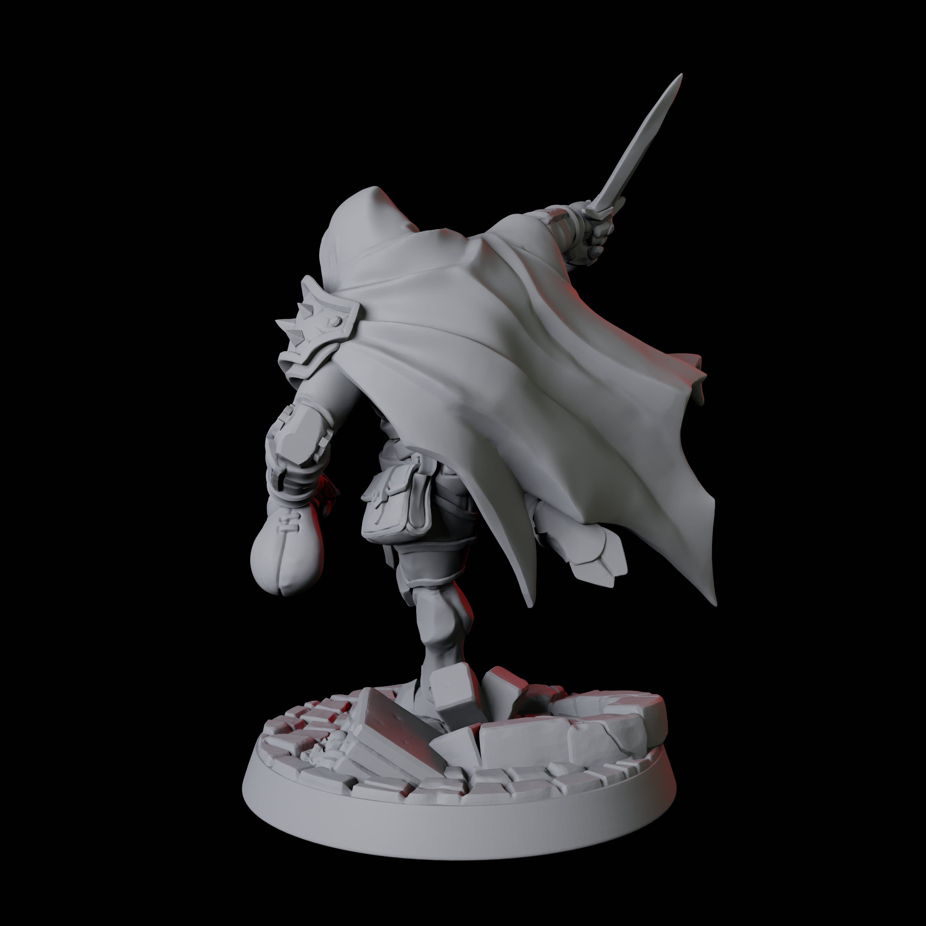 Hooded Warforged Rogue Miniature for Dungeons and Dragons, Pathfinder or other TTRPGs